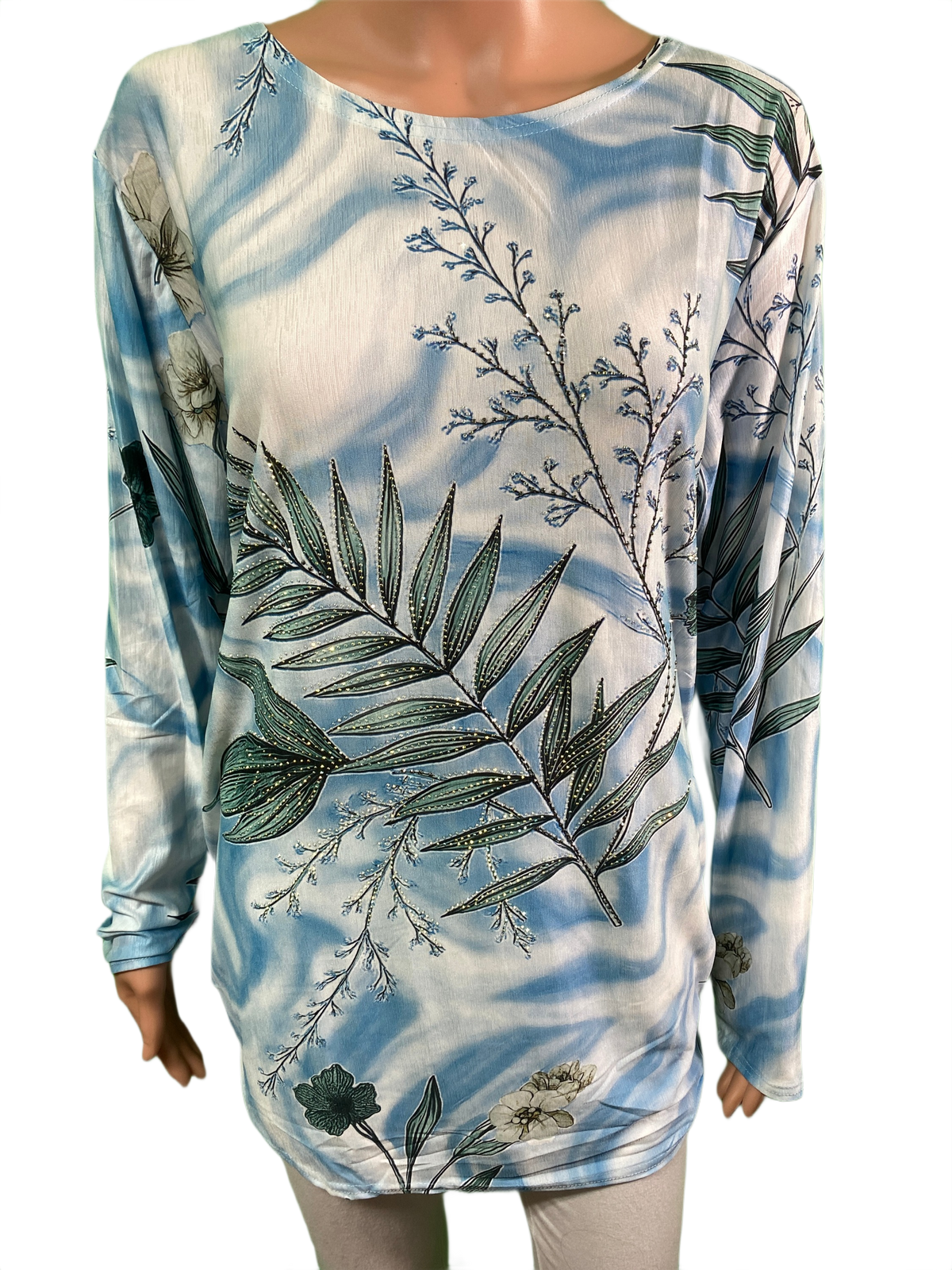 Ferns Long Sleeve - Coronet Top