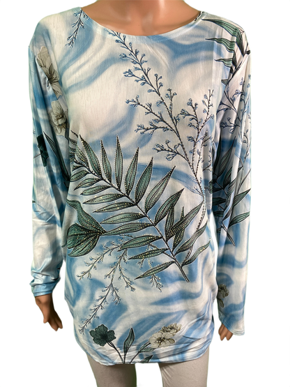 Ferns Long Sleeve - Coronet Top