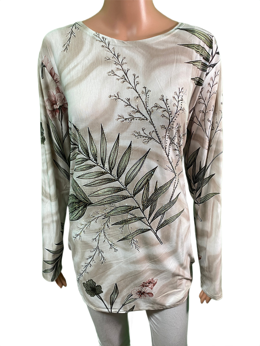 Ferns Long Sleeve - Coronet Top