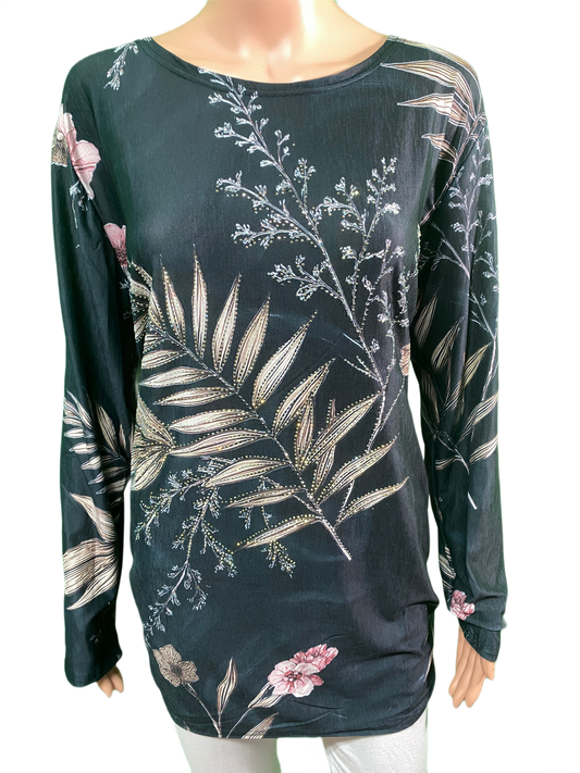 Ferns Long Sleeve - Coronet Top