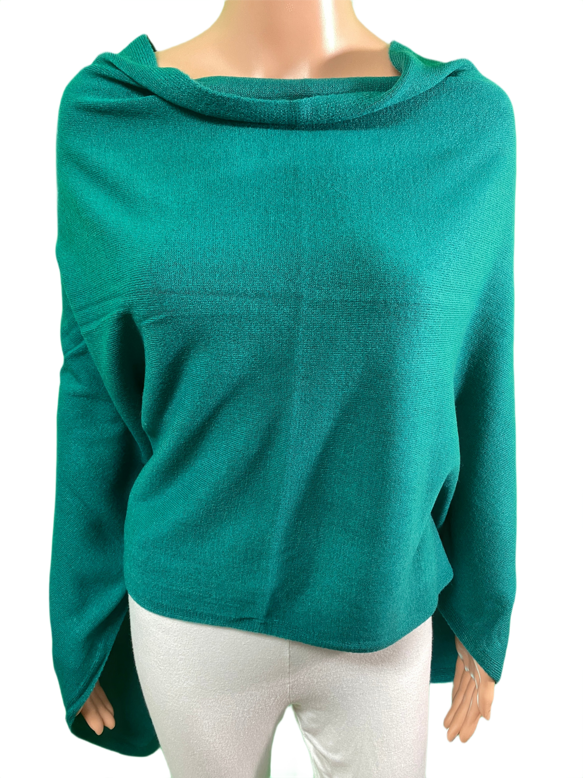 Boatneck Cashmere-Feel Multi Facet Topper - Designer House Wrap