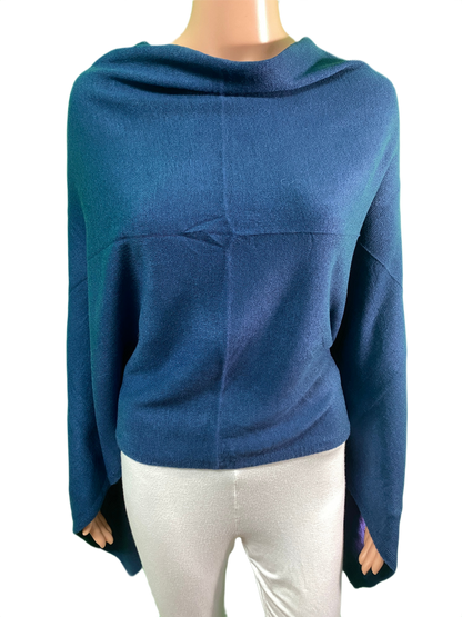 Boatneck Cashmere-Feel Multi Facet Topper - Designer House Wrap