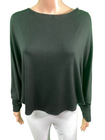 Cotton Jersey Open Batwing Sleeve w/ Wrist Cuffs - Designer House Top