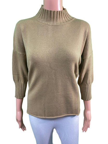 Solid Mock Neck Turtleneck - Flora Ashley Top