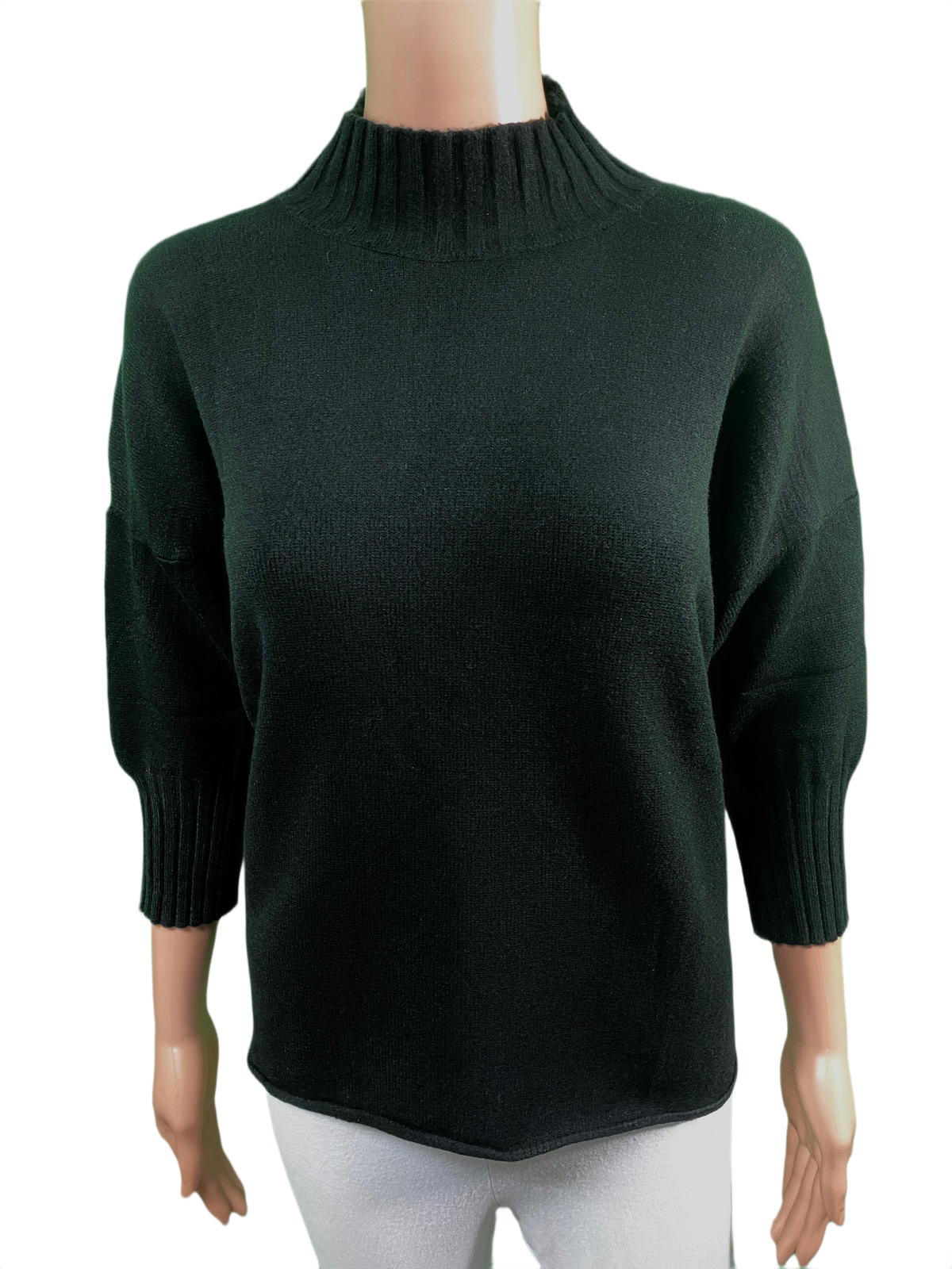 Solid Mock Neck Turtleneck - Flora Ashley Top