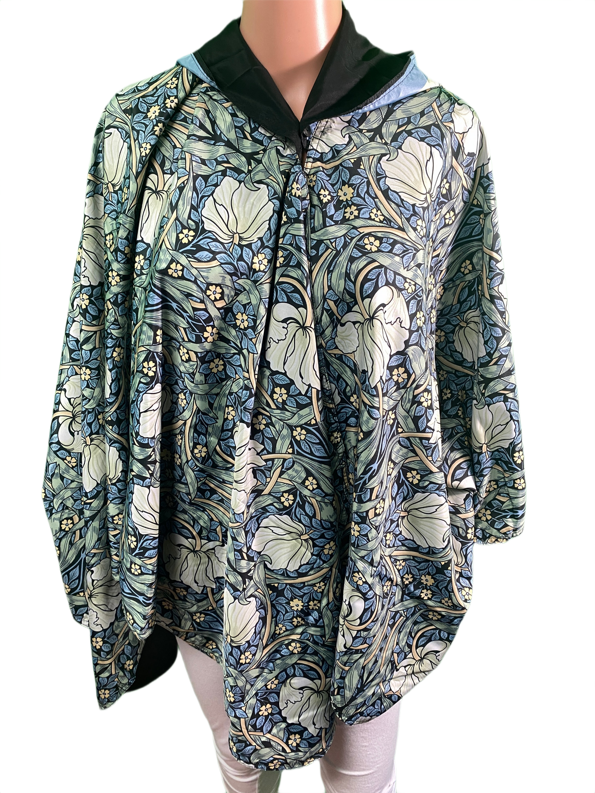 William Morris Pimpernel Blue/Green - Rain Caper