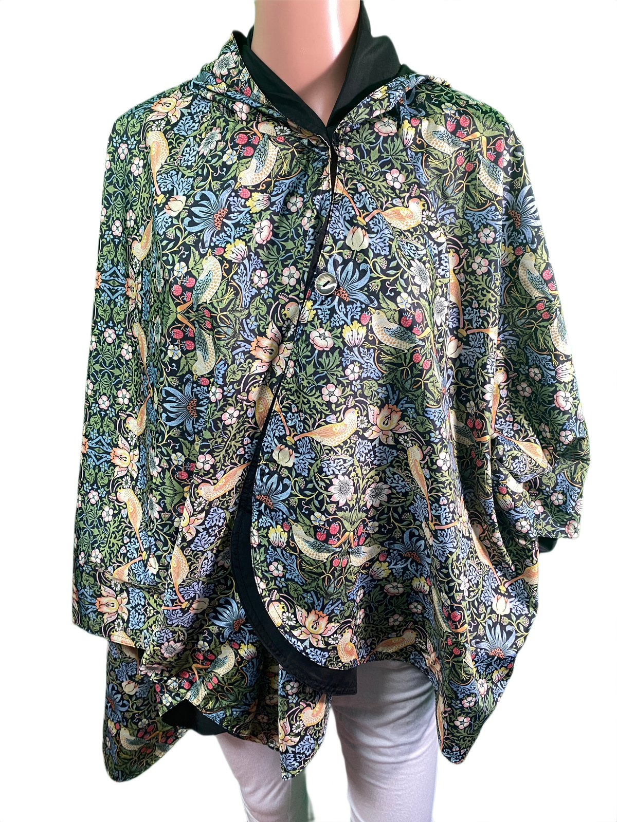 Black/William Morris Strawberry Thief - Rain Caper