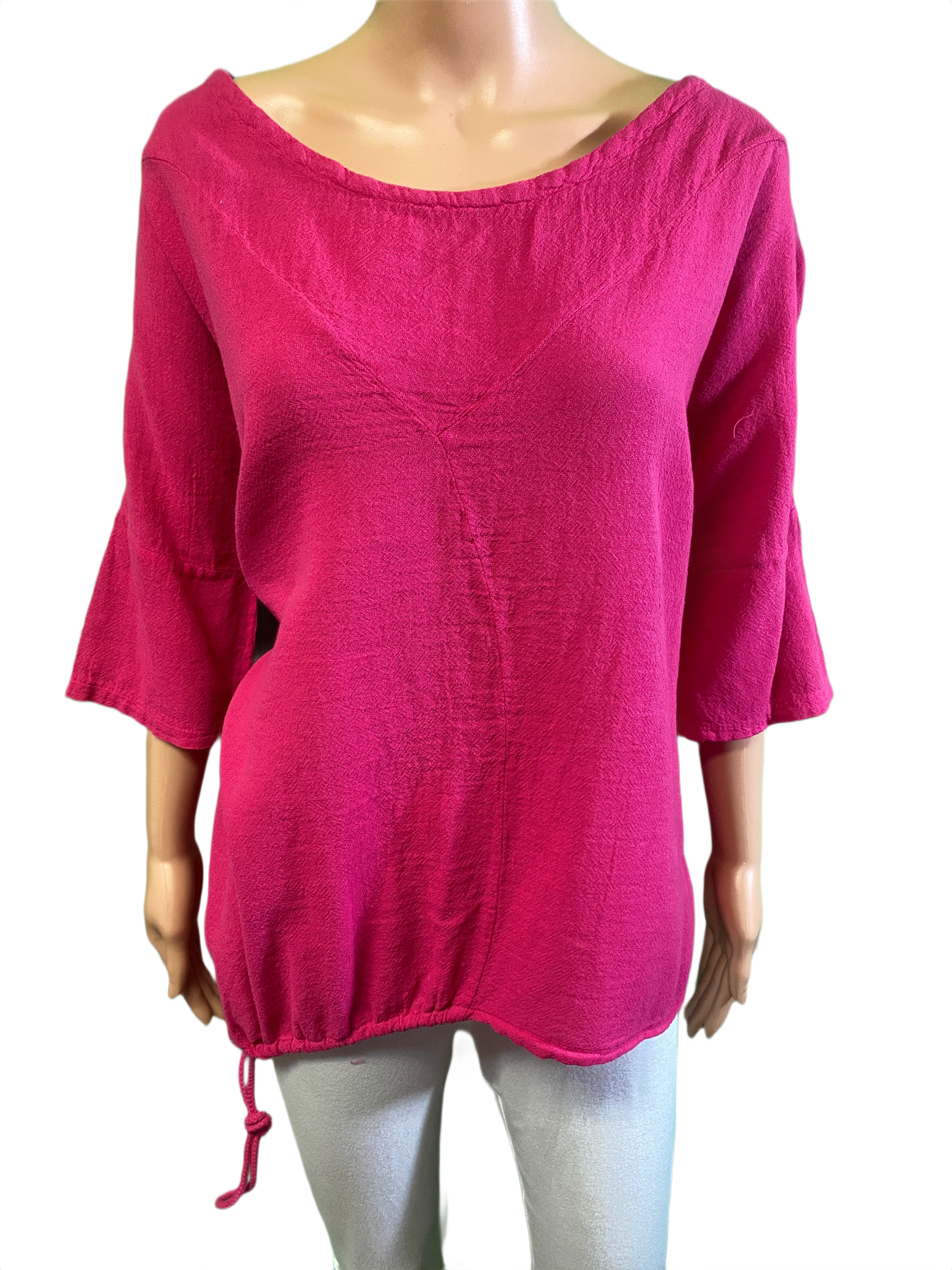 * French Gauze Side Tie - Sea Breeze Top